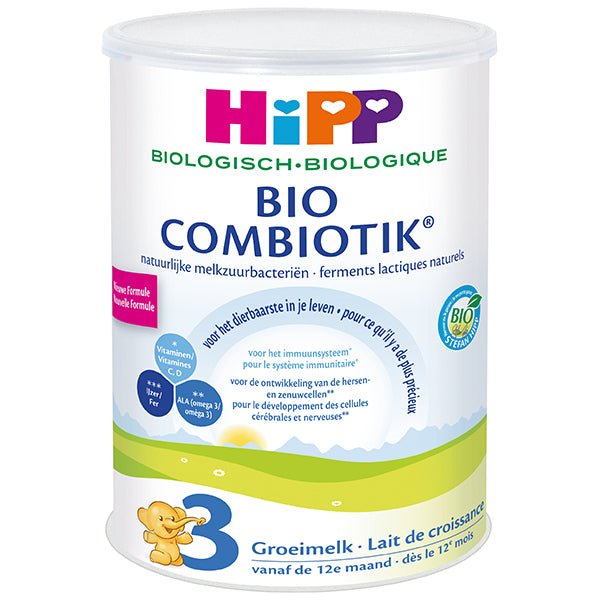 HiPP Dutch Stage 3 Organic Bio Combiotic Growth Milk Formula, 3 cans