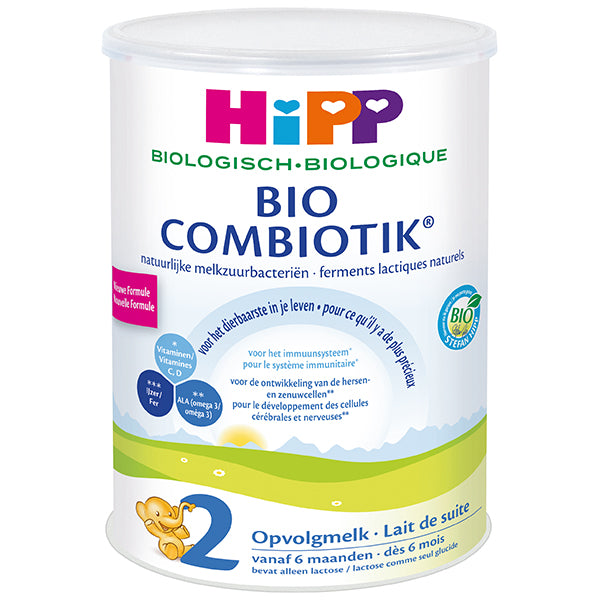 HiPP Dutch Stage 2 Organic Bio Combiotic Follow-on Milk Formula, 3 cans