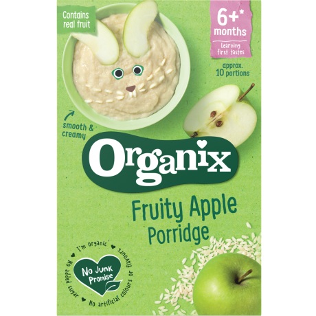 New Organix Fruity Apple Porridge 6+ months 120g